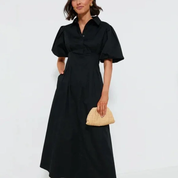 tuckernuck black dresses Tuckernuck Black Daphne Dress Black / S